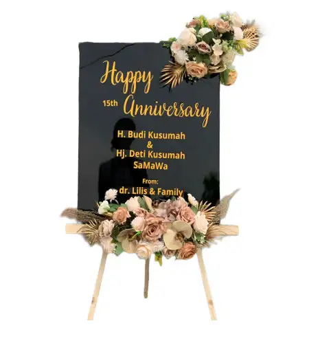 Papan Bunga Akrilik Kaleng