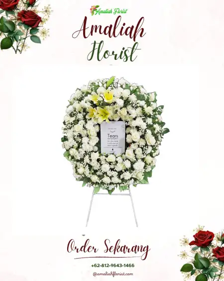 Krans Bunga Duka Kaleng